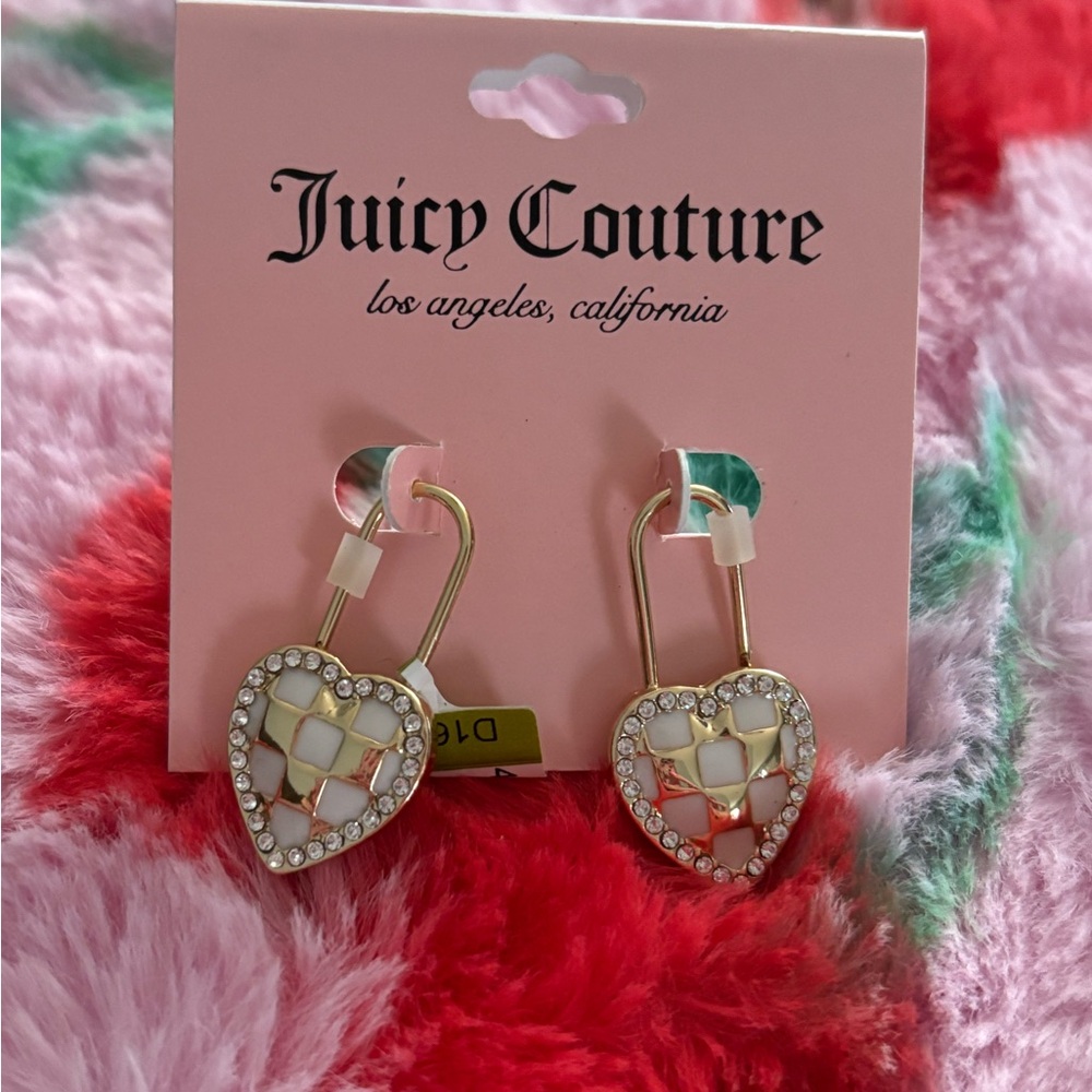 Juicy couture heart earrings